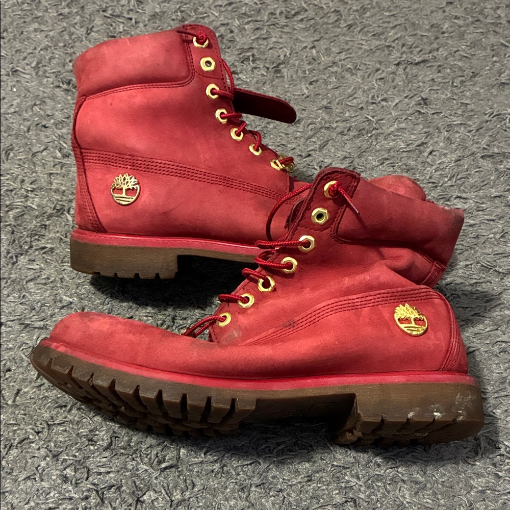 Red Timberland Premium 6 Inch